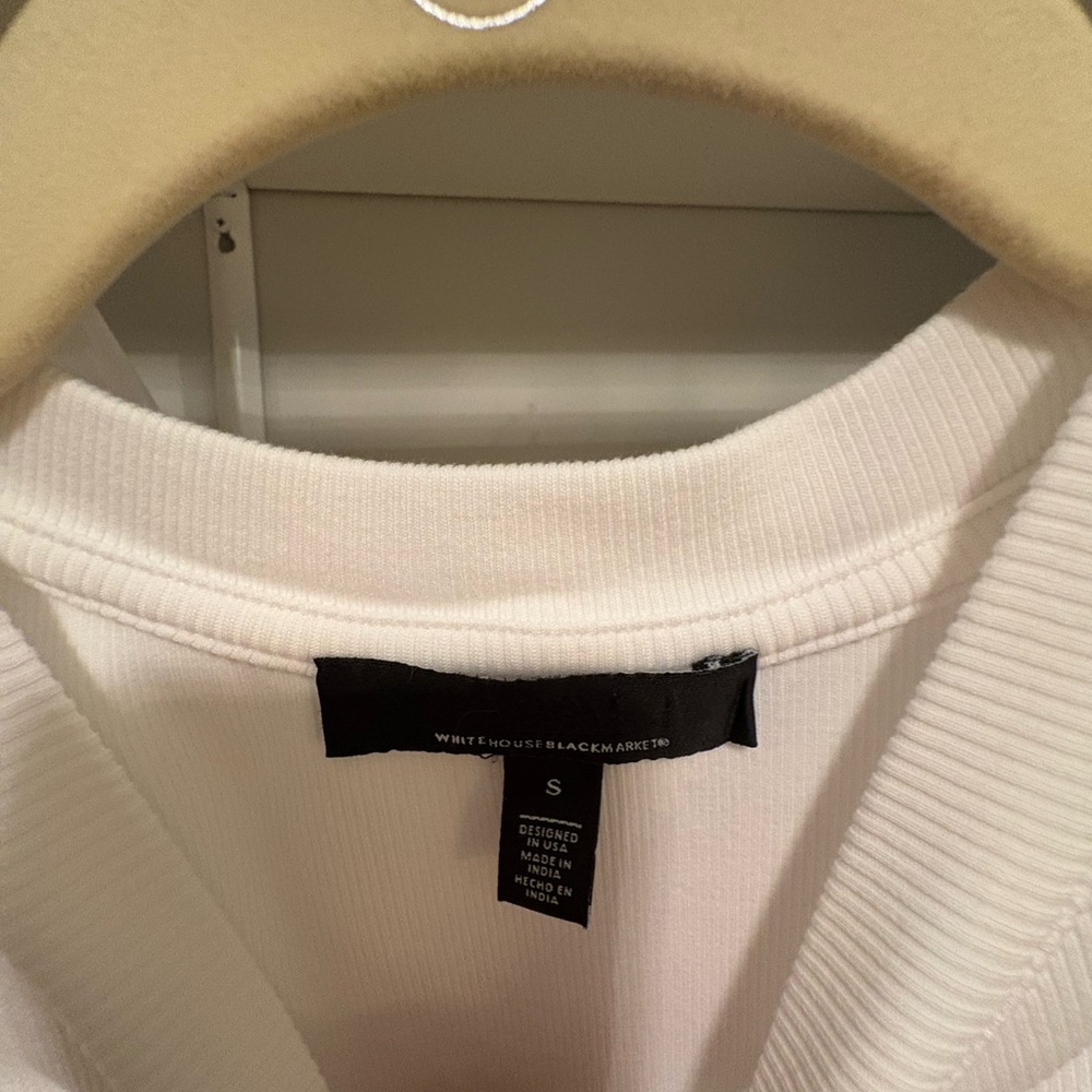 WHBM FORME™ Ribbed Stretch Ruched Side Tank - Picture 4 of 4